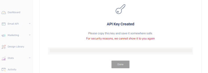 Create View API Key