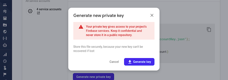 Generate Confidential Key Firebase