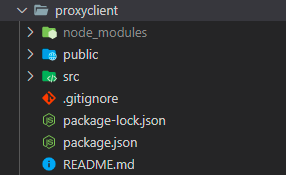 Proxyclient folder structure