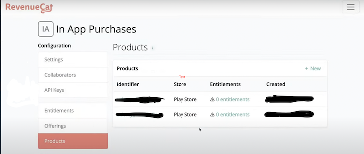 Revenue Cat In App Purchases Example Screenshot
