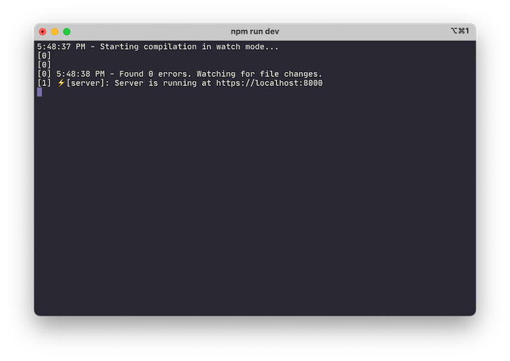 Create express app typescript