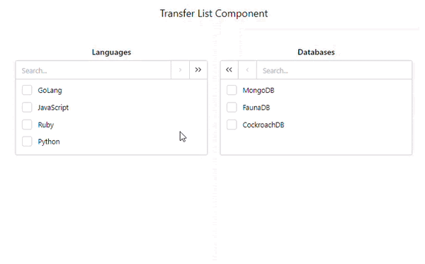 Mantine transfer list component