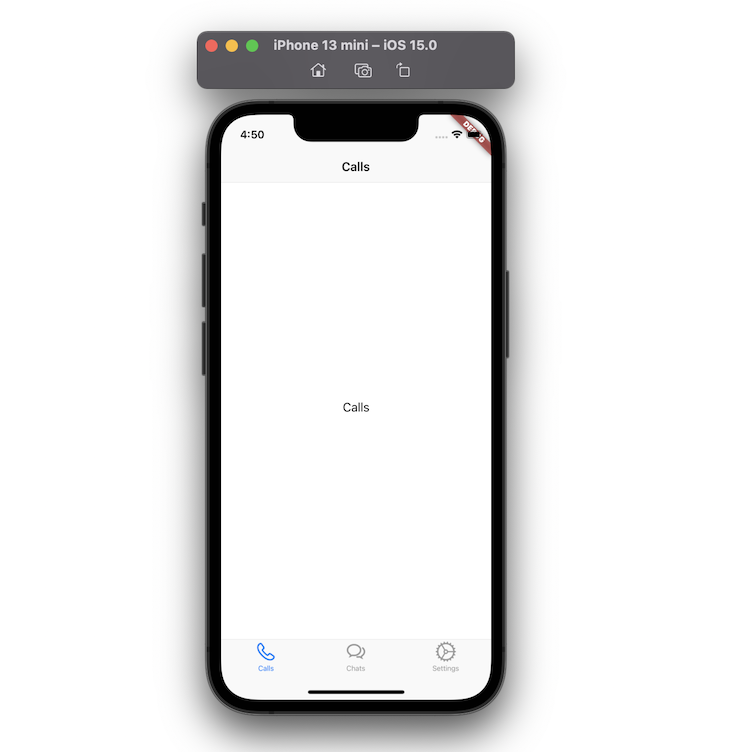 Adding Tabs Calls Example Screenshot