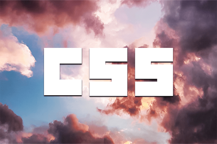 CSS Logo Over Cloudy Sky