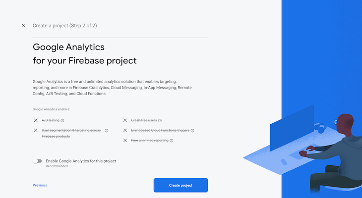 Google Analytics Firebase-Projekt