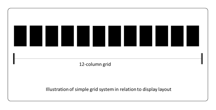 simple grid system illustration