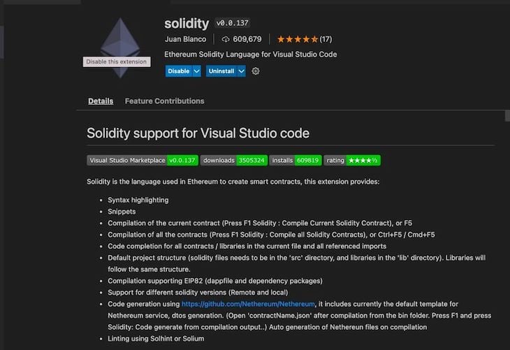 Solidity Extension Vs Code Editor