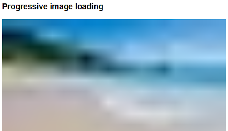 Demonstrating How A Small File Size Image Appears In The Frontend