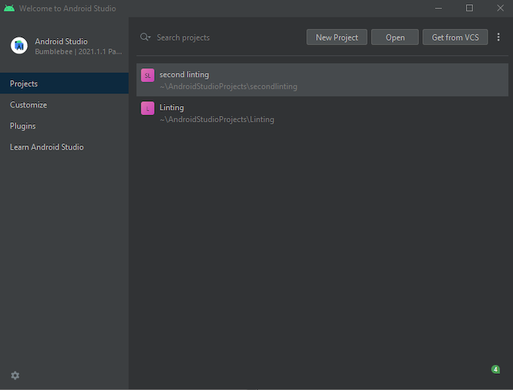 Android Studio Project New