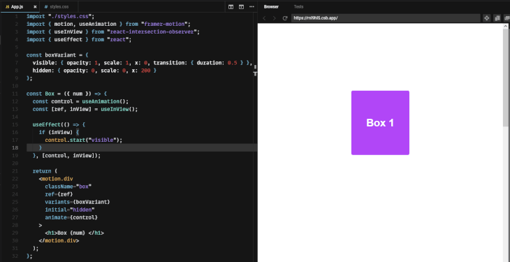 React scroll animations with Framer Motion - LogRocket Blog