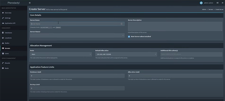 install and configure pterodactyl panel on your server