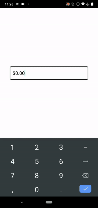 A Currency Mask For USD On An Android Device
