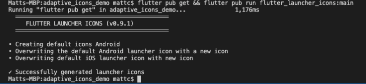 Setting the app launcher icon in Flutter