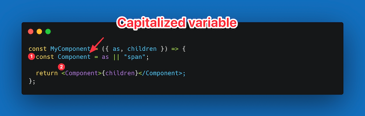 Using A Capitalized Variable