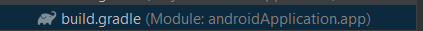 Native application's build.gradle file