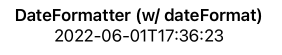 DateFormatter With DateFormat