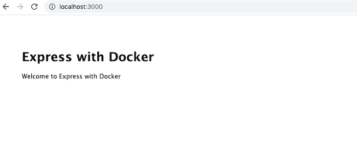 Express Docker Localhost Output