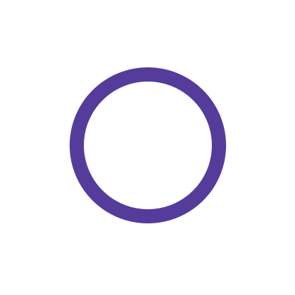 Cercle violet avec milieu vierge