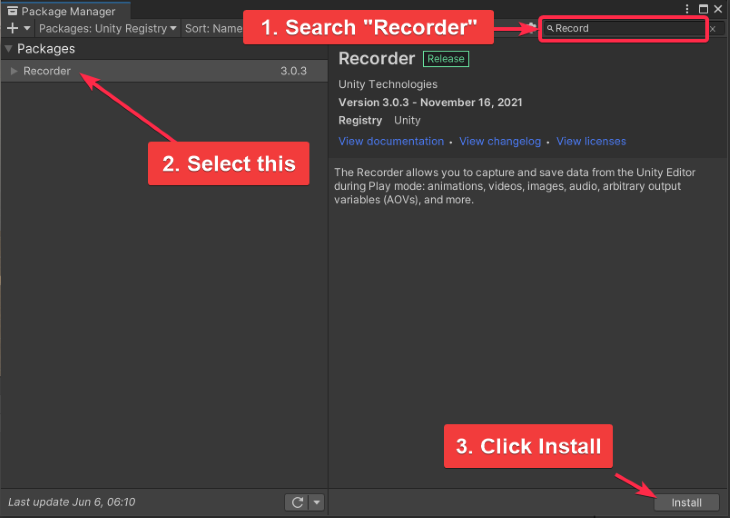 Select Recorder