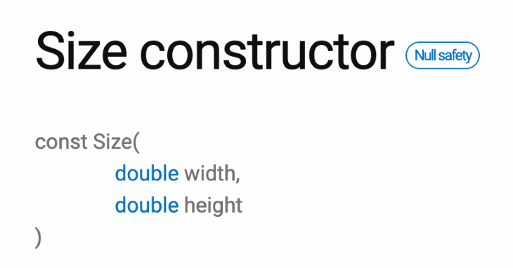 Size constructor