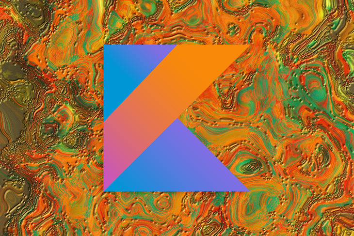 Kotlin Logo Over Colorful Background