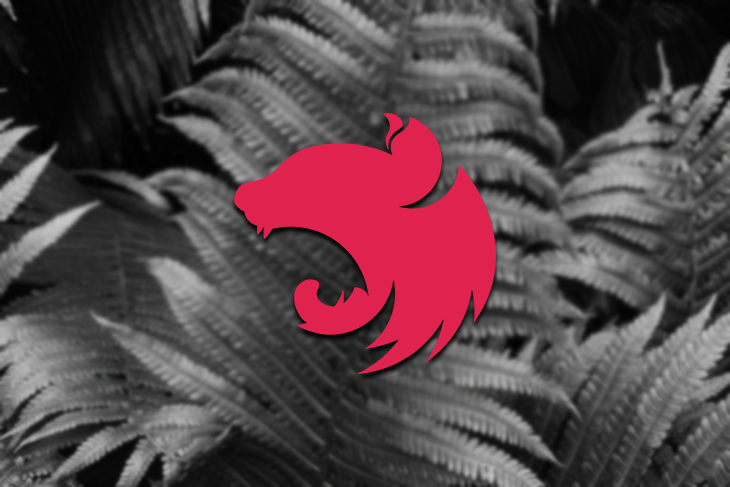 Red Lion Head Logo Over Leafy Backround
