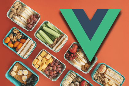 Vue Logo Over Lunchboxes