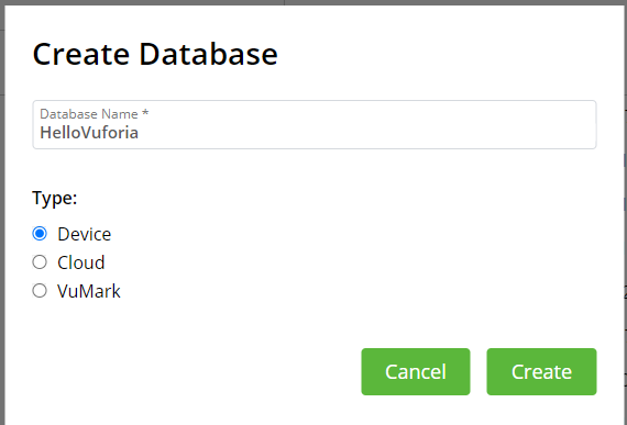 Create Database