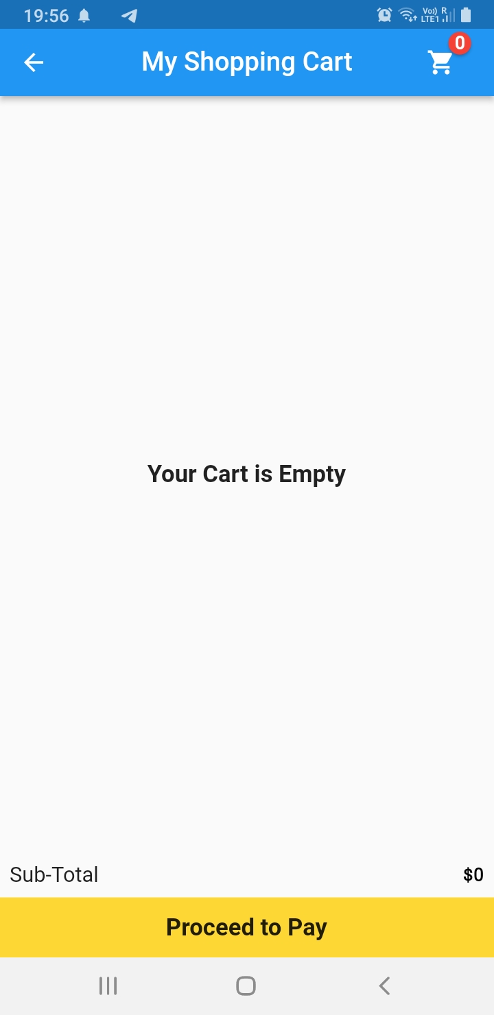 Empty Cart