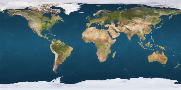 Map of Earth