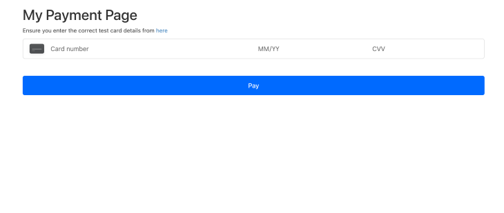 My Payment Page