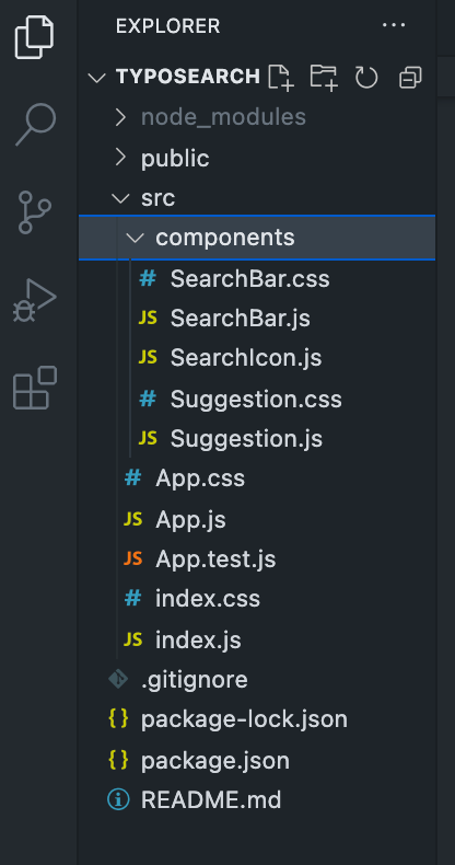 Typosearch folder structure