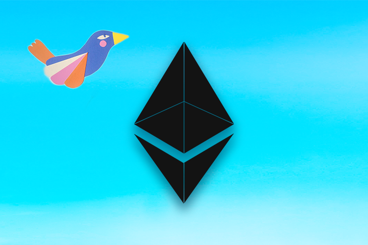 Ethereum Logo With a Bird