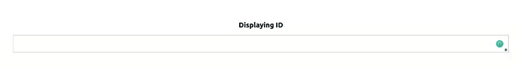 Displaying ID