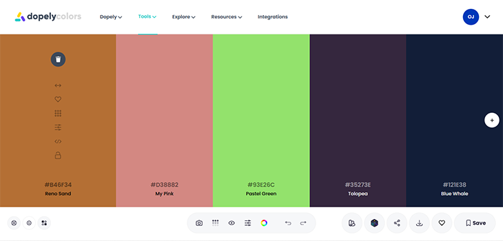 Dopely Color Palette Generator Tool
