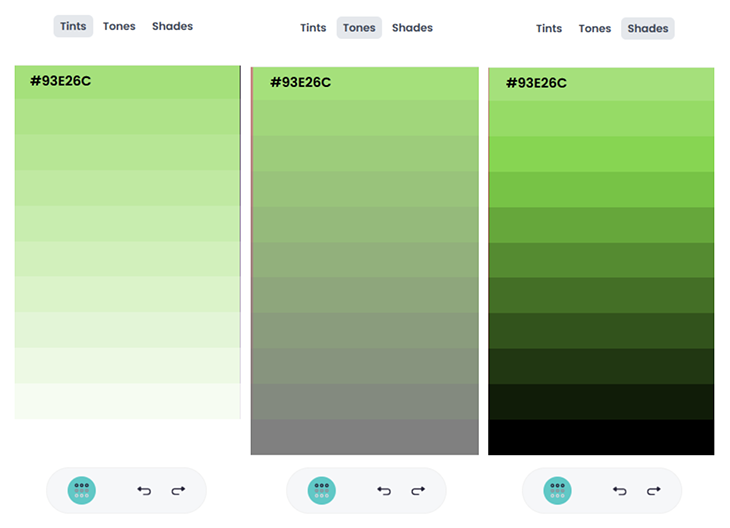 Dopely Tints Tones And Shades