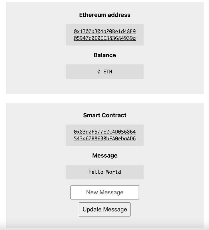 Ethereum Interface