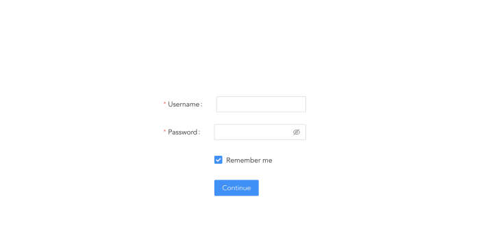 Đầu ra biểu mẫu Trường mật khẩu Tên người dùng