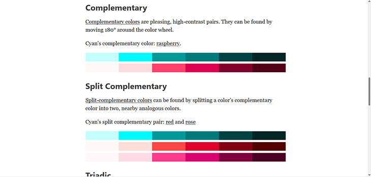 Reasonable Colors Complementary Colors Tool