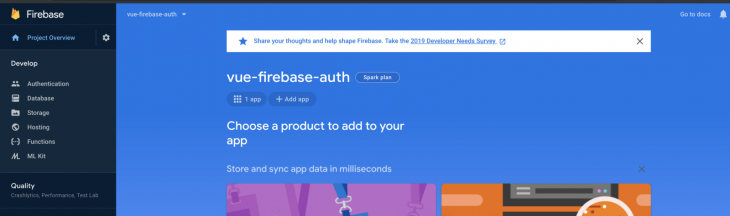 Register Application Firebase Project