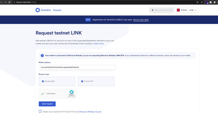 Request Testnet Link