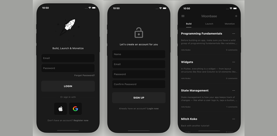 Moonbase app template