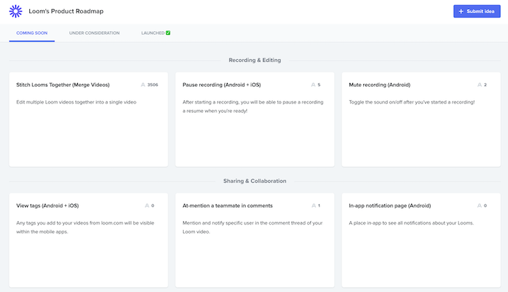 Agile Roadmap Example From Loom