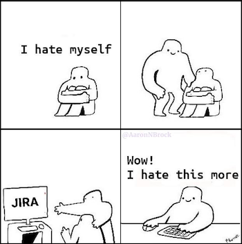 Cartoon Illustrating The Poor User Experience Of Jira