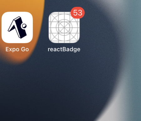 Example of badge count with integers