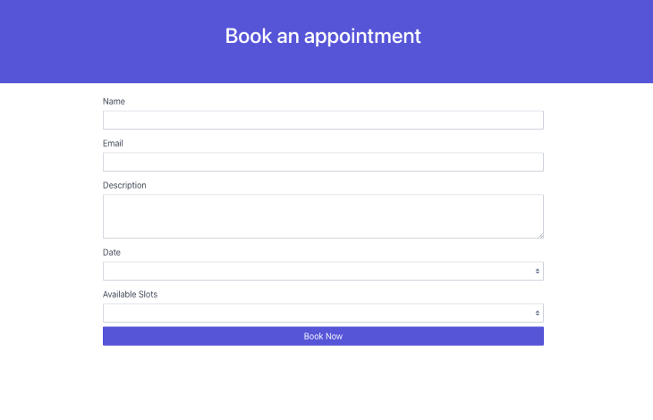 Book Appointment Form