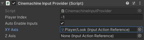 Cinemachine Input Provider Script