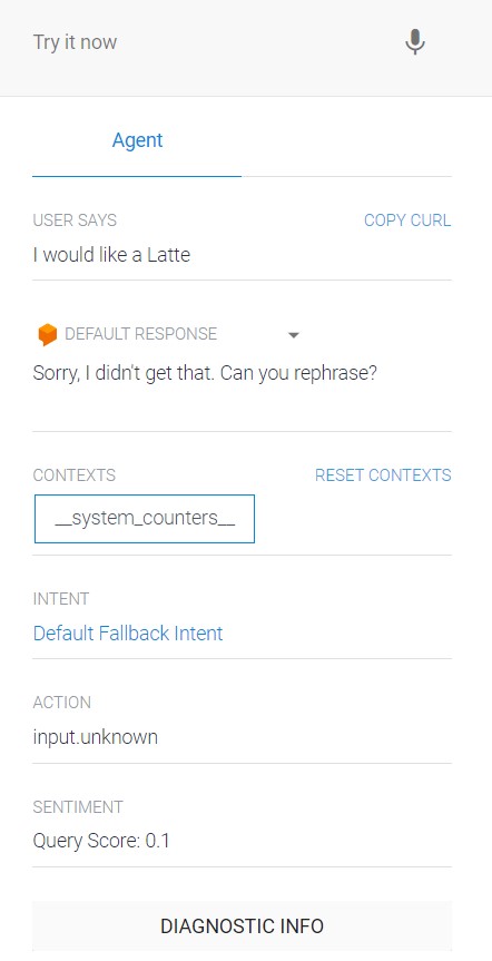 Default Response User Question