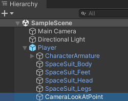 Hierarchy Sample Scene