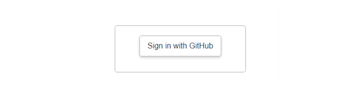 Button Prompt To Sign Into Web App With Github Account